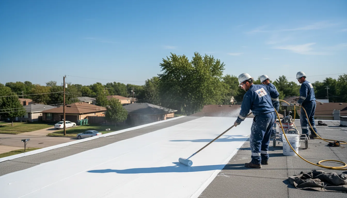 Commercial roof coating in Marion, IA near me